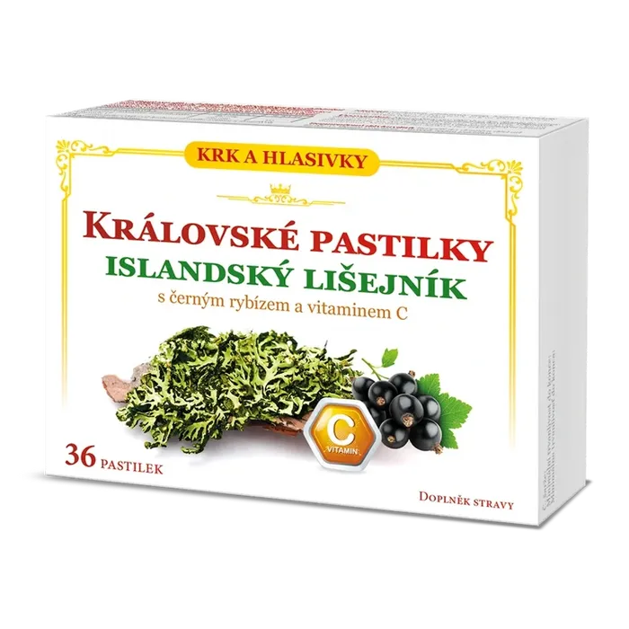Královské pastilky Islandský lišejník 36ks